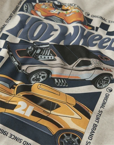 Name it - NMMJunior Hotwheels T-shirt - Peyote Melange